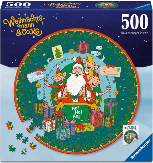 Ravensburger okrągłe puzzle Tajemniczy świat Santa Clause 500 elementów