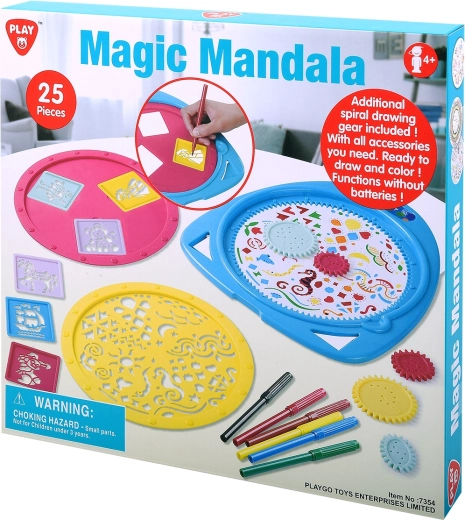 Playgo magiczna mandala – kreatywny zestaw 25 elementów