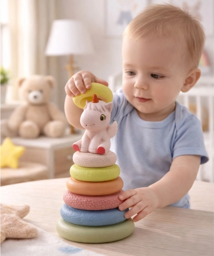 Interaktywny jednorożec z gwizdkiem