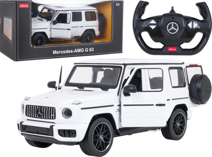 Samochód zdalnie sterowany Rastar Mercedes-AMG G 63 1:14 – Biały