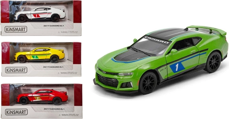 Kinsmart Chevrolet Camaro ZL1 – metalowy model auta z napędem Pull Back