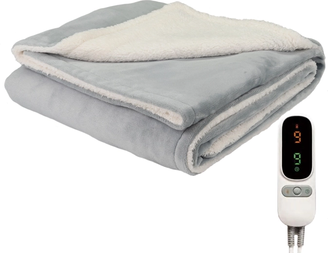 Elektryczny koc ogrzewany CozyHeat 160 W, szary