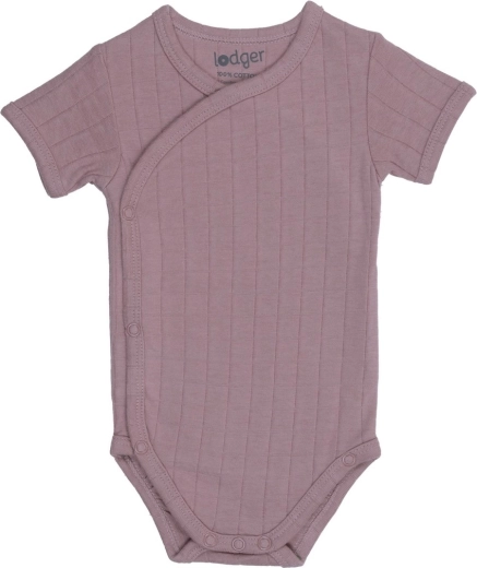 Lodger hydrofilne body z krótkim rękawem solid rose - rozmiar 74