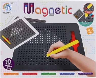 Magnetyczna tablica z kuleczkami i kartami