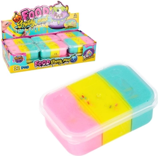 Trójkolorowy slime do modelowania w praktycznym pudełku