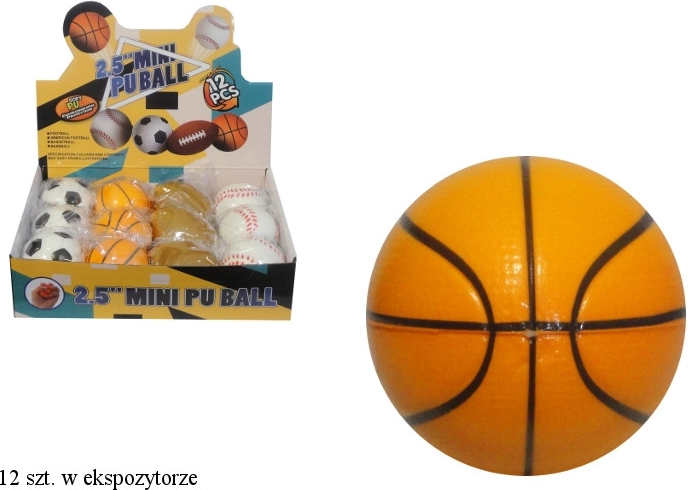 Miękka antystresowa piłeczka – motywy sportowe