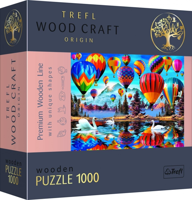 Drewniane puzzle TREFL Wood Craft Origin – Kolorowe balony 1000 elementów
