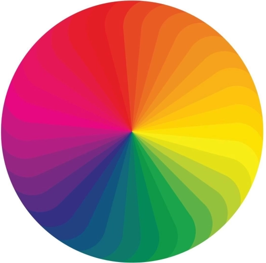 Okrągłe puzzle Paleta kolorów 570 elementów