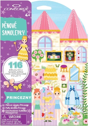 Piankowe naklejki CONCORDE – księżniczki, 116 szt.