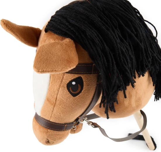 Bieco hobby horse na kiju brązowy (rozmiar S)
