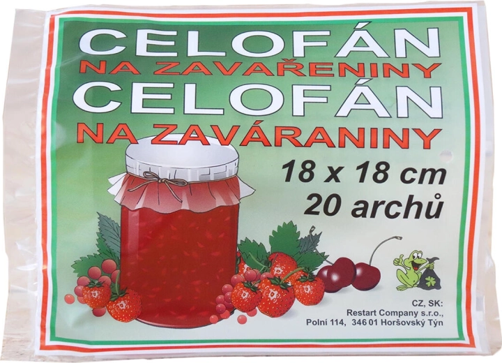 Arkusze celofanowe do wekowania 18 × 18 cm (20 szt.)