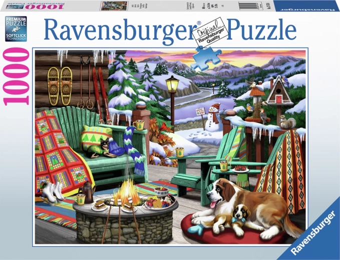 Puzzle Ravensburger Cały dzień w górach 1000 elementów