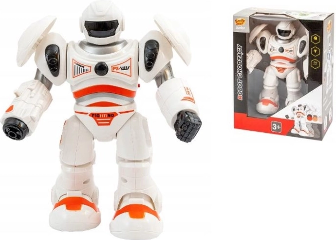 Interaktywny chodzący robot SmilyPlay – pomarańczowy
