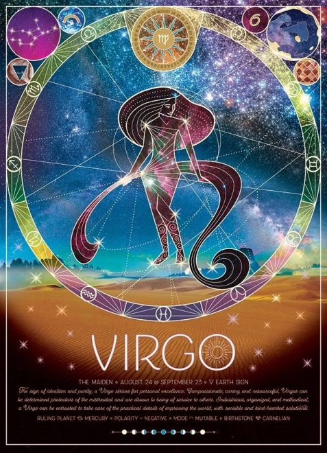 Puzzle Znaki zodiaku: Panna 500 elementów Cobble Hill