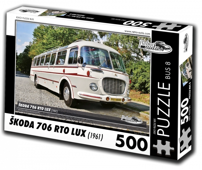 Puzzle Retro-auta Škoda 706 RTO LUX – autobus, 500 elementów