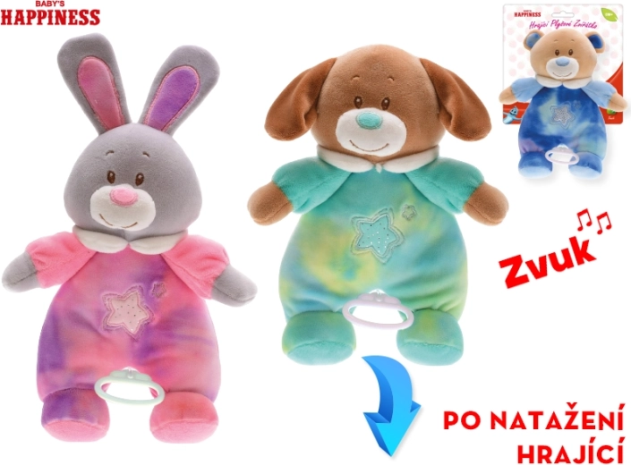 Pluszowe zwierzątko z melodią Baby Happiness 26 cm