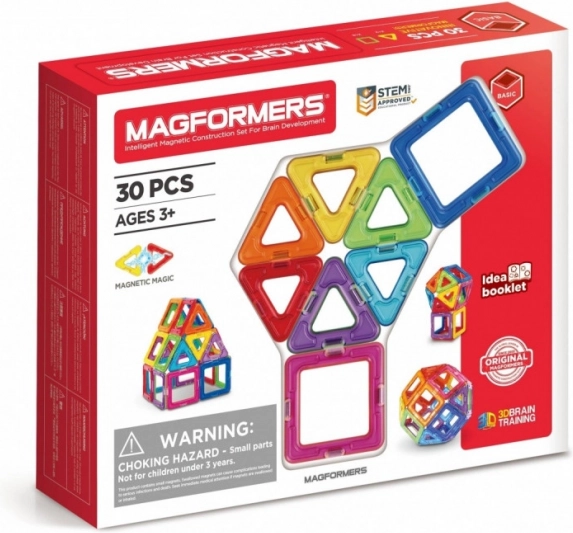 MAGFORMERS Rainbow magnetyczne klocki 30 elementów