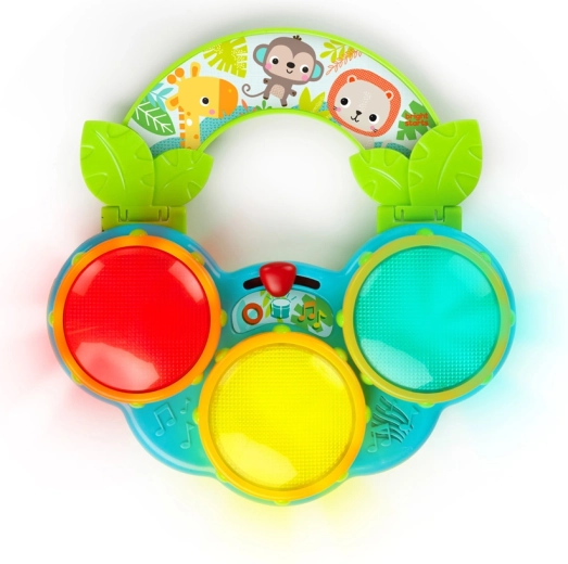 Bright Starts bębenki Safari Beats dla niemowląt 3m+