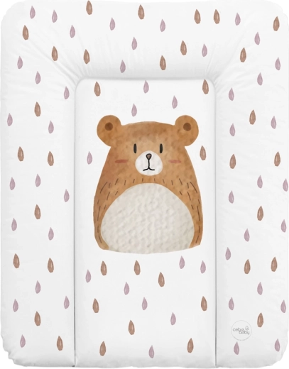 Ceba Baby miękka mata do przewijania 50 × 70 cm Basic Bear Buddy - 1 sztuka