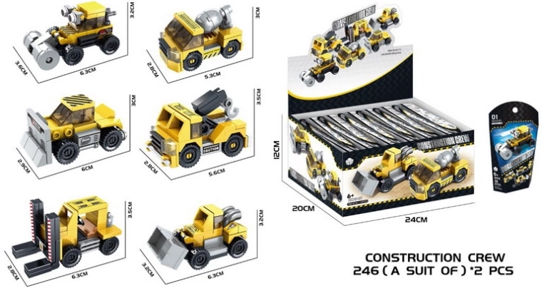 Zestaw konstrukcyjny – pojazd budowlany 6,3 cm