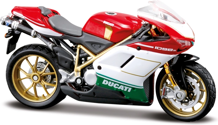 Maisto motocykl Ducati 1098 S Tricolore 1:18