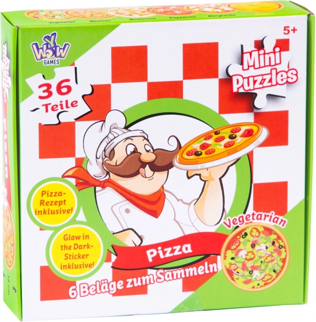Okrągłe puzzle Pizza 36 elementów