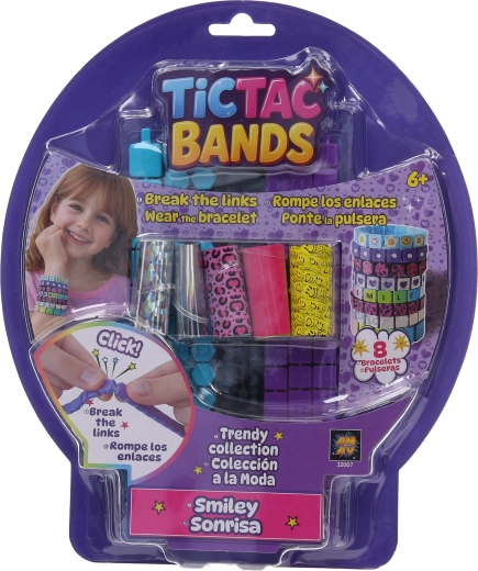Tictac Bands zestaw do robienia bransoletek z buźkami - 8 szt.
