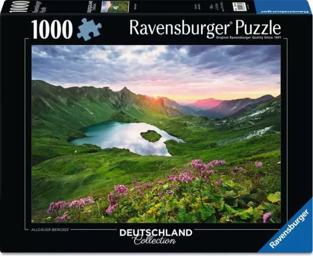 Puzzle Ravensburger Górskie jezioro w Allgäu 1000 elementów