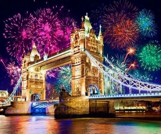 Norimpex malowanie po numerach Londyński Tower Bridge 40 × 50 cm