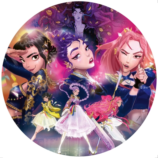 Ravensburger puzzle okrągłe K-pop: Łowczynie demonów 500 elementów