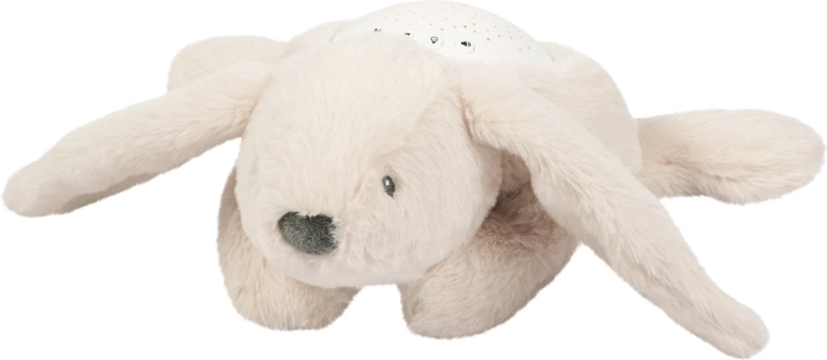 Nattou muzyczny projektor z nocnym światłem króliczek beżowy