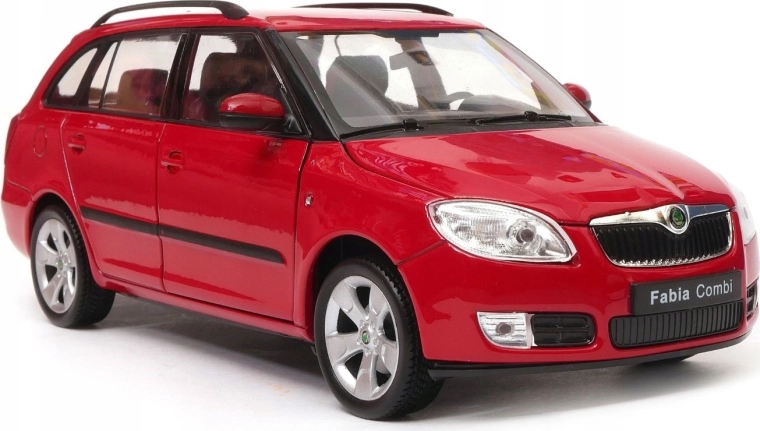 Welly metalowy model auta Škoda Fabia Combi II (2009) 1:24 czerwony