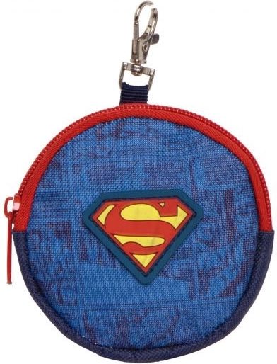 Okrągła portmonetka na monety Superman 9 × 9 × 2 cm