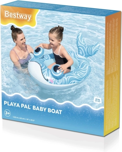Dziecięca dmuchana łódka wieloryb 105 × 65 cm BESTWAY