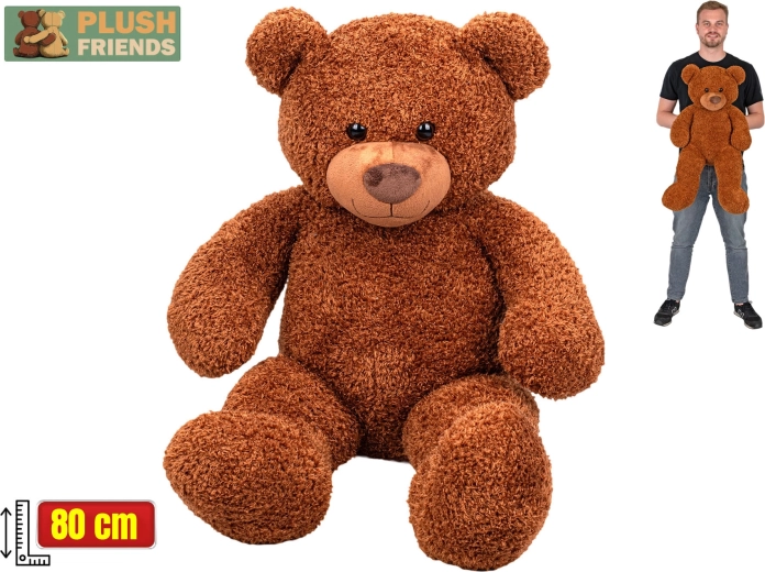 Pluszowy miś Plush Friends 80 cm brązowy