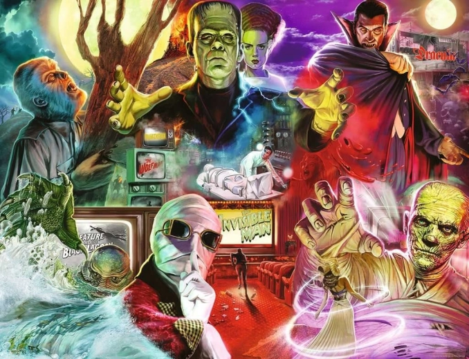Puzzle Ravensburger Universal Monsters 2000 elementów