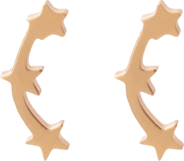 Kolczyki gwiazdki - złote