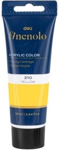Farba akrylowa jasnożółta 75 ml
