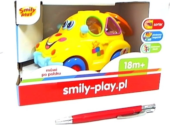 SmilyPlay – zabawny samochodzik ze światłem i muzyką