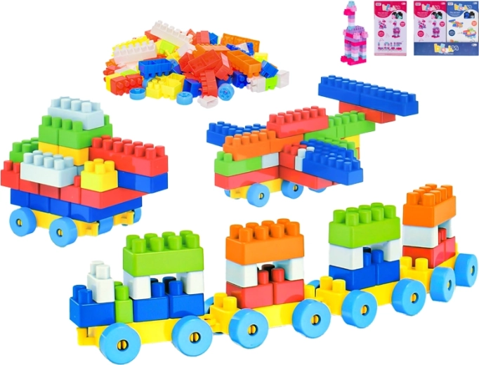 Klocki pojazdów 100 elementów dla dzieci od 3 lat