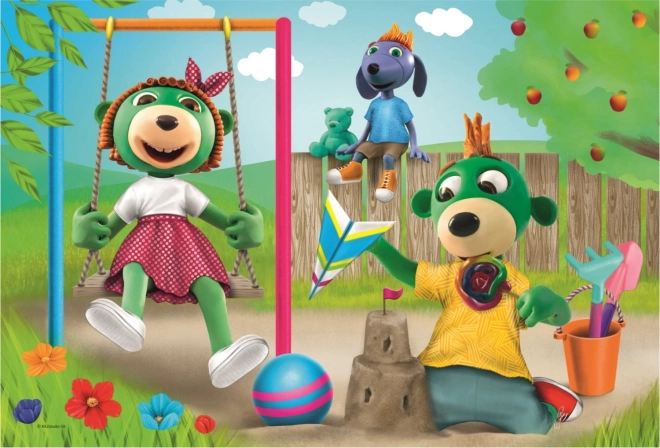 Puzzle Trefliki: Zabawa w ogrodzie 100 elementów