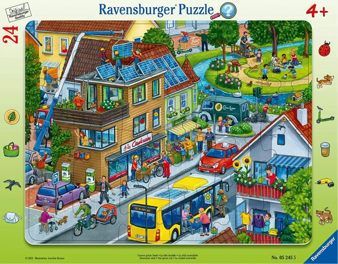 Ravensburger puzzle Nasze zielone miasto 24 elementy