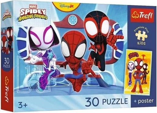 Puzzle premium dla dzieci Spidey w akcji 30 elementów