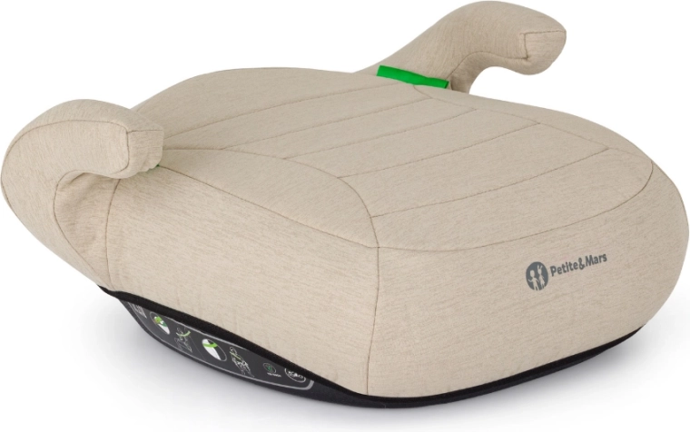 Petite&Mars podkładka samochodowa Zuno sage beige dla dzieci 125–150 cm