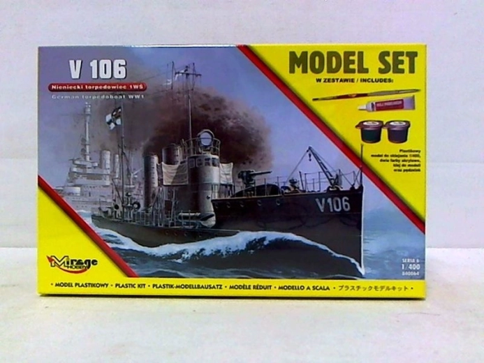 Mirage Hobby okręt torpedowy V106 – plastikowy model do sklejania