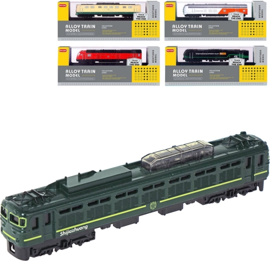 Metalowa lokomotywa na podstawce z torami 15 cm (1:87) - 1 szt.