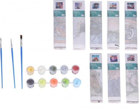 Kreatywny zestaw malowania po numerach – mix 30x40 cm