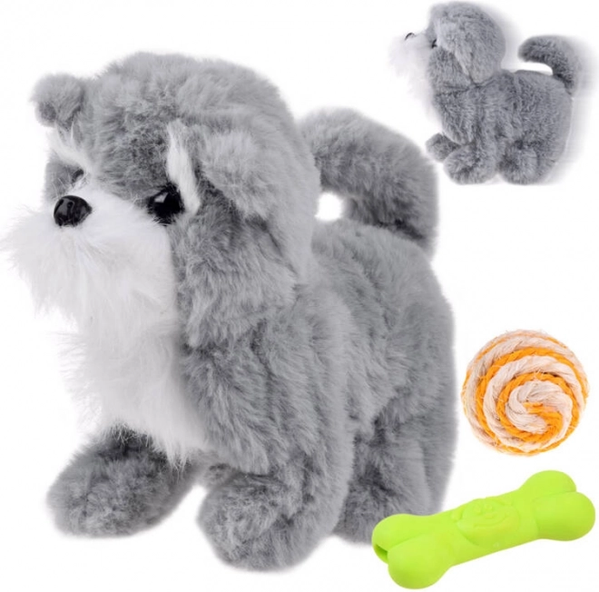 Interaktywny szary piesek