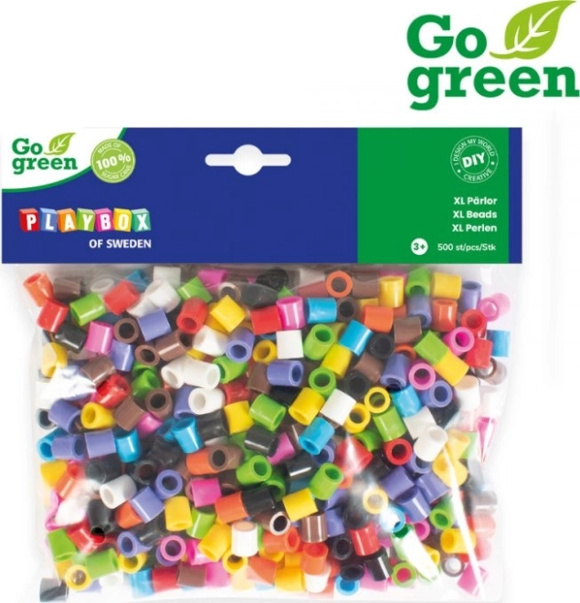 Koraliki do zaprasowywania PLAYBOX Go Green XL 500 szt.