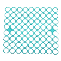 Miękka kratka do zlewu 28 × 28 cm, plastik, mix kolorów